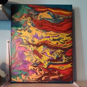 Abstract Multicolor Canvas Art